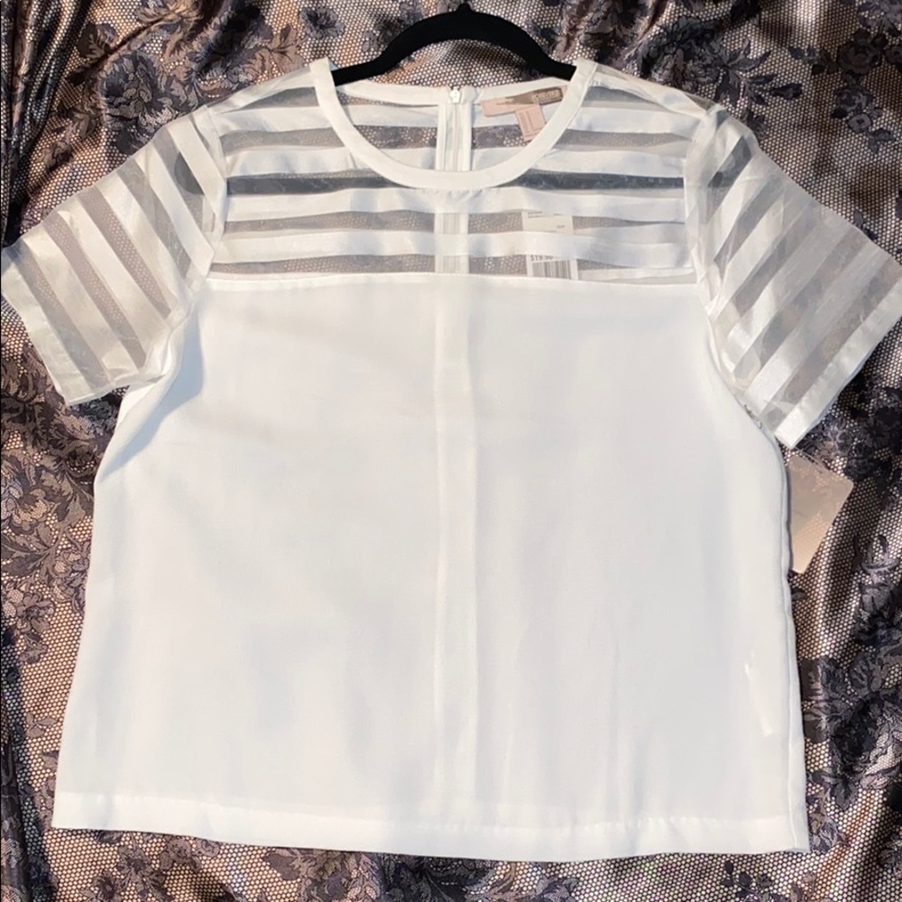 NWT Forever 21 white short sleeve top